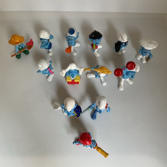 Lot of 13 Vintage 2011 Smurfs McDonald’s Happy Meal Toys | Peyo Figures - Picture 2 of 14